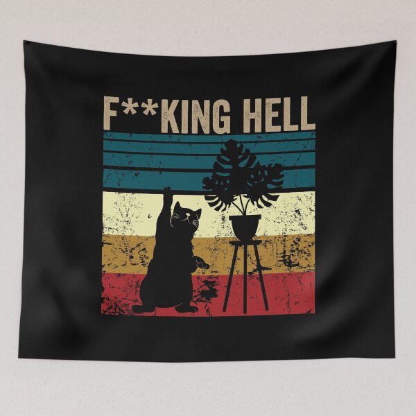 Item preview, VINTAGE CAT F**KING HELL designed and sold by noahs-shop.