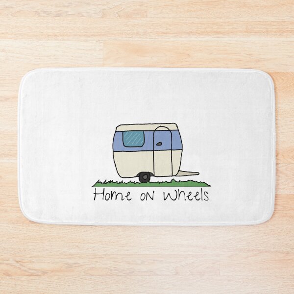 Item preview, Cute retro caravan, blue designed and sold by FoxCalledThread.