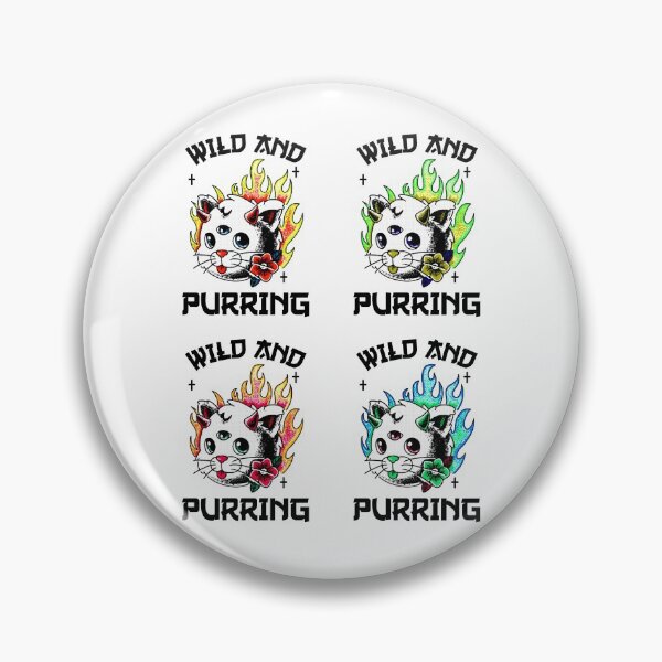 Item preview,  Wild Little White and Kittens Purring And Playing Evil Wittle Fireball of Furry Fury Art designed and sold by TeachUrb.