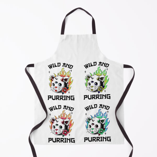 Item preview, Wild Little White and Kittens Purring And Playing Evil Wittle Fireball of Furry Fury Art designed and sold by TeachUrb.