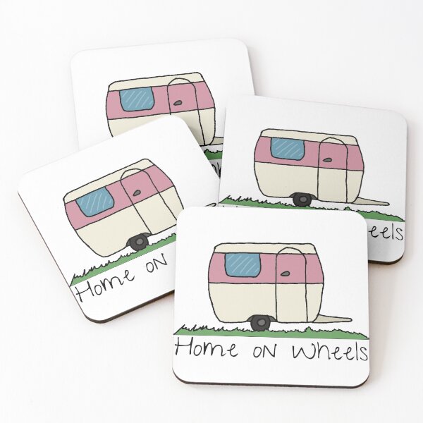 Item preview, Cute retro caravan, Red designed and sold by FoxCalledThread.