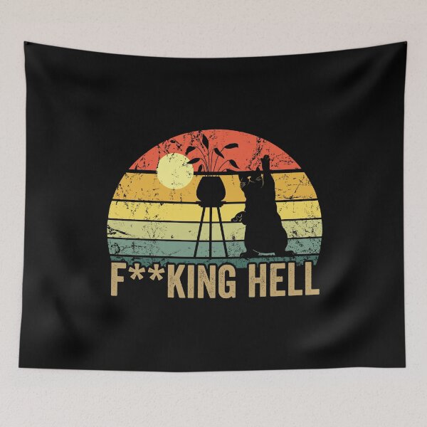 Item preview, VINTAGE CAT F**KING HELL designed and sold by noahs-shop.