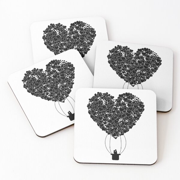 Item preview, Valentine Romantic, Love Hot Air Balloon designed and sold by kickwear-com.