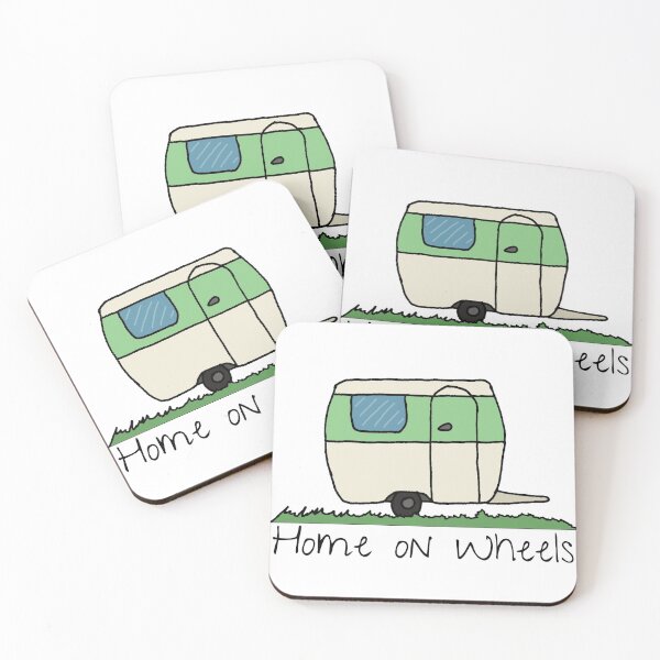Item preview, Cute retro caravan, Green designed and sold by FoxCalledThread.