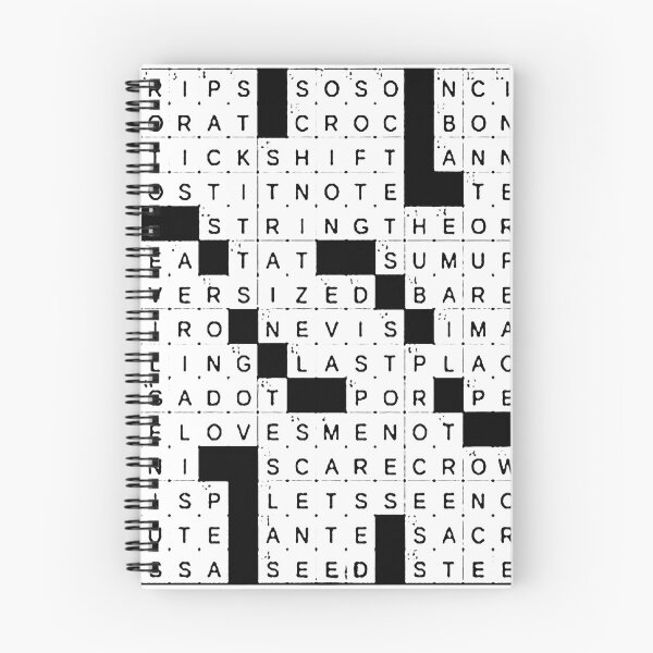 Item preview, stuffed crossword clue designed and sold by Funny Tee.