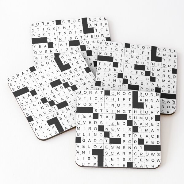 Item preview, stuffed crossword clue designed and sold by Funny Tee.
