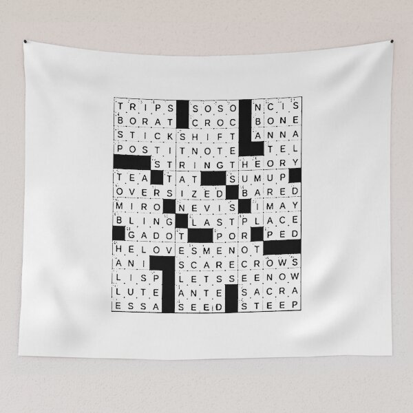 Item preview, stuffed crossword clue designed and sold by Funny Tee.