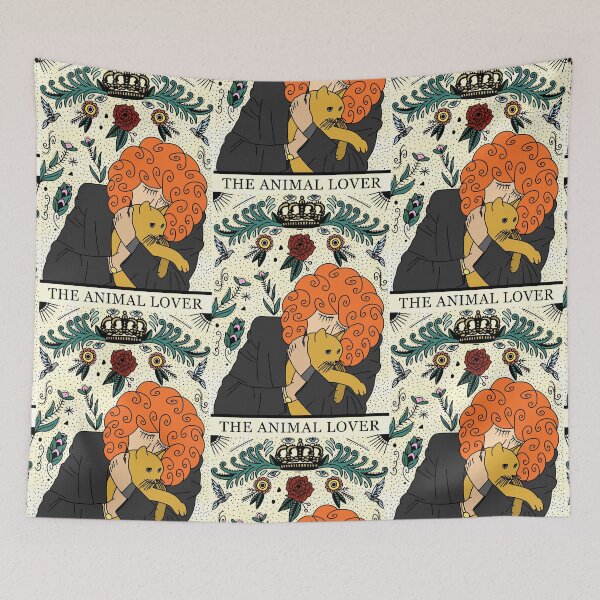 Item preview, Netflix Russian Doll "The Animal Lover" Tarot Card Illustration designed and sold by jadedaubs.