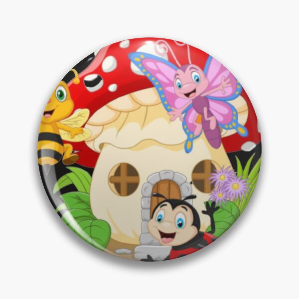 Item preview, Funny insects with mushroom house designed and sold by Mahe Jabeen.