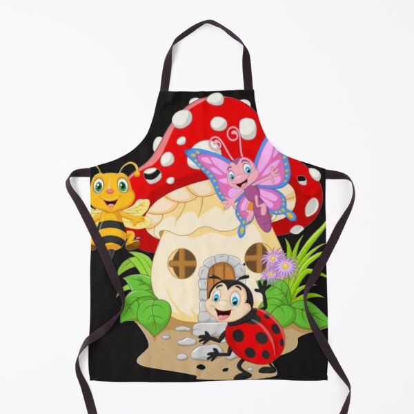 Item preview, Funny insects with mushroom house designed and sold by Mahe Jabeen.