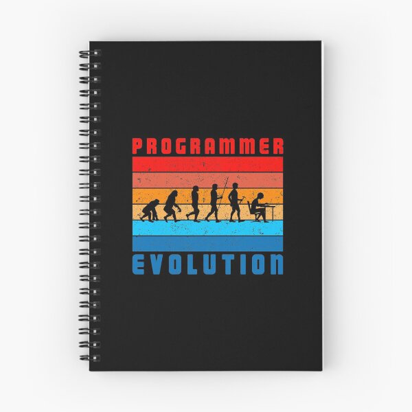 Item preview, Programmer Evolution - When All Else Fail's, Reboot! - Programmers Avoid And Control Complexities - Design For T-Shirts, Hardcover Journals, Tablet Cases And Skins Etc. designed and sold by ShaykhUmer.
