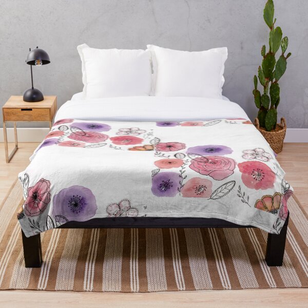 Artikelvorschau, Blumen Aquarell + Gekritzel entworfen und verkauft von agapedesign.