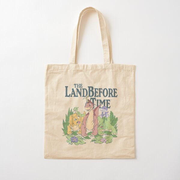 Land Before Time Pastel Dinosaur Friends T-Shirt Cotton Tote Bag