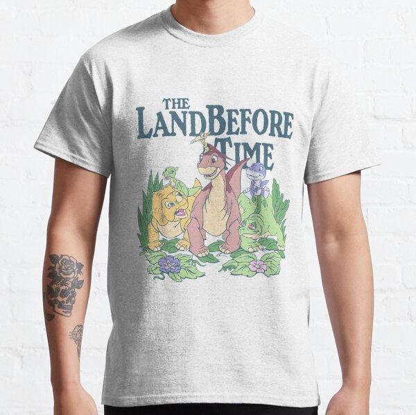Land Before Time T-shirt Amis de dinosaures pastel T-shirt classique
