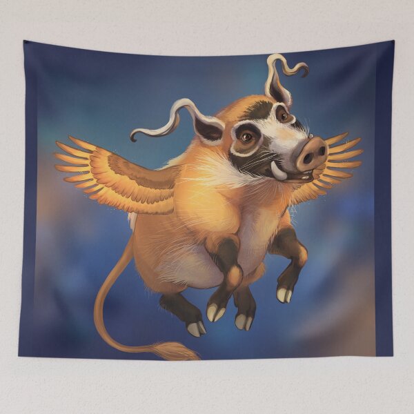 Item preview, When River Hogs Soar designed and sold by Wagglezags.