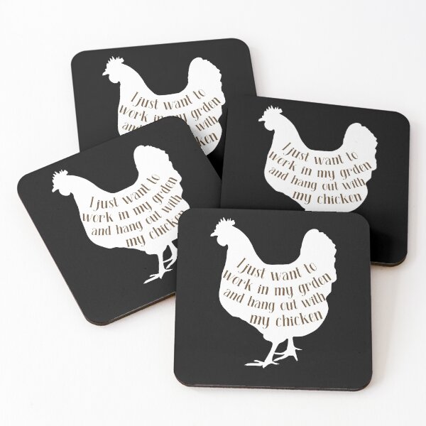 Item preview,  I just want to work in my garden and hang out with my chicken designed and sold by EclairVanilla.