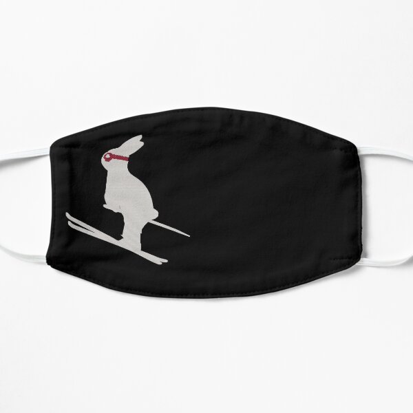 Skiing Bunny, White Snow Bunny, skiing bunny kids gift, Snow Bunny Skiing,Ski Jumping Rabbit Mask