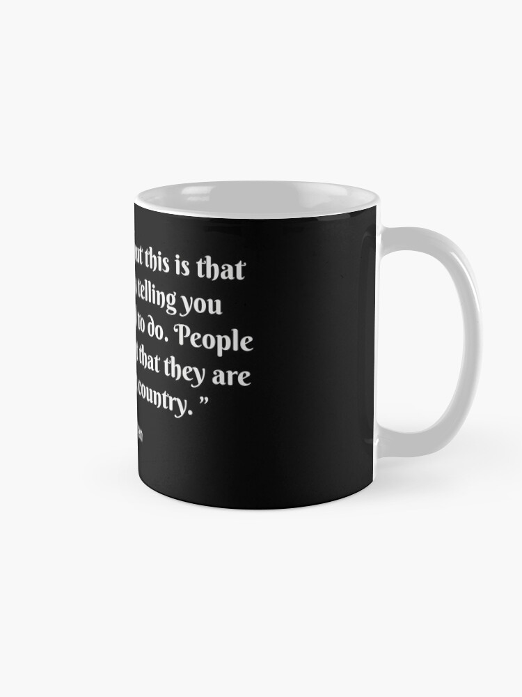 Alternate view of Gerard Batten quote Mug