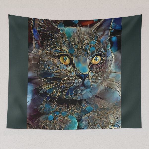Item preview, Mikka, cat, cat, chat, leaa roche paintings designed and sold by L. ROCHE.