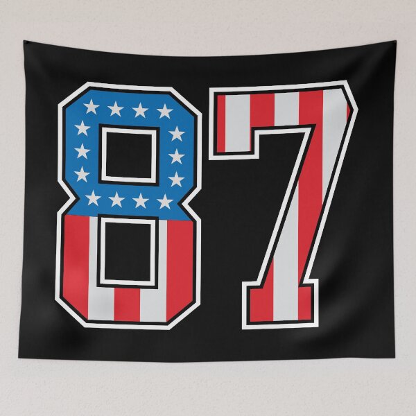 Item preview, 87 American Lucky Number Eighty-seven United States Flag designed and sold by Urosek.