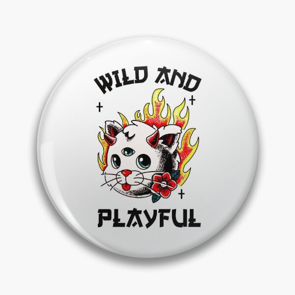 Item preview,  Wild And Playful WAP Cool Biker Cat Purring And Playing Evil Wittle Fireball of Furry Fury Art designed and sold by TeachUrb.