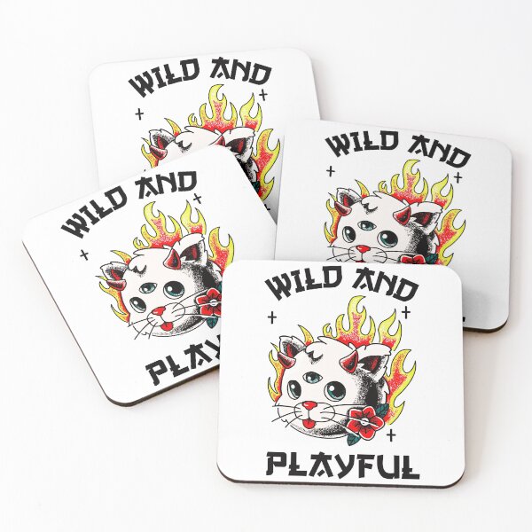 Item preview,  Wild And Playful WAP Cool Biker Cat Purring And Playing Evil Wittle Fireball of Furry Fury Art designed and sold by TeachUrb.