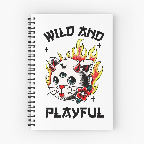 Item preview,  Wild And Playful WAP Cool Biker Cat Purring And Playing Evil Wittle Fireball of Furry Fury Art designed and sold by TeachUrb.