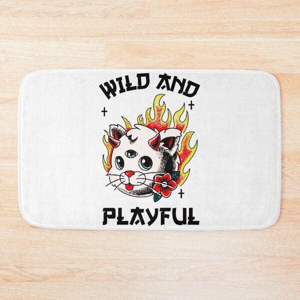 Item preview,  Wild And Playful WAP Cool Biker Cat Purring And Playing Evil Wittle Fireball of Furry Fury Art designed and sold by TeachUrb.