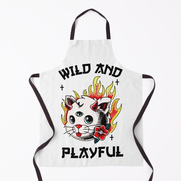 Item preview, Wild And Playful WAP Cool Biker Cat Purring And Playing Evil Wittle Fireball of Furry Fury Art designed and sold by TeachUrb.