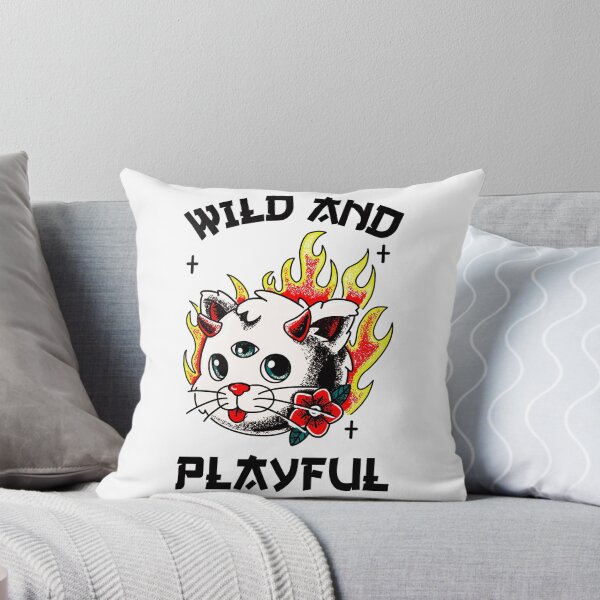 Item preview,  Wild And Playful WAP Cool Biker Cat Purring And Playing Evil Wittle Fireball of Furry Fury Art designed and sold by TeachUrb.