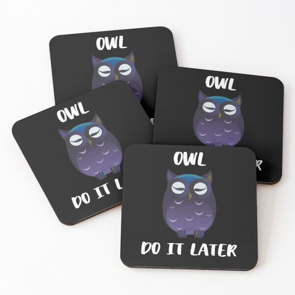 Item preview, Owl Do It Later designed and sold by AutumnVibeShop.