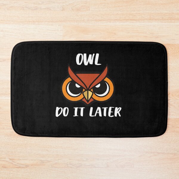 Item preview, Owl Do It Later Eyes Owl designed and sold by AutumnVibeShop.
