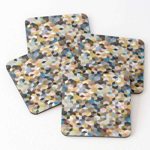 Item preview, Cute Colourful Cubes Abstract Background funny gift for digital art lovers  designed and sold by AYACHI90.