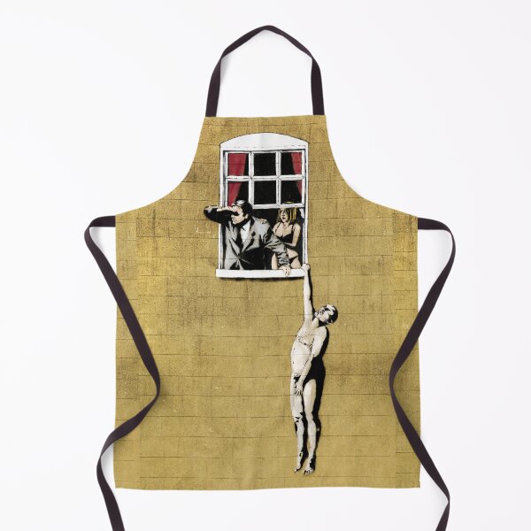 Item preview, Well Hung Lover - Cheating Wife and Man Hanging From Window designed and sold by WE-ARE-BANKSY.