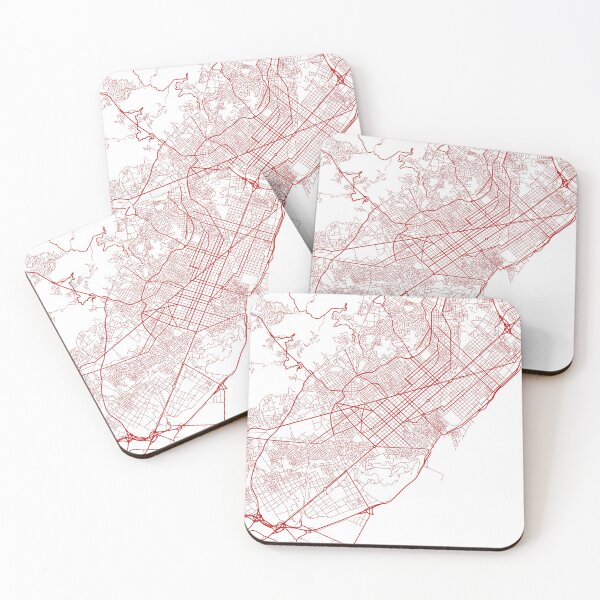 Item preview, Barcelona veins (Red) - BCN Map designed and sold by BCNstore.