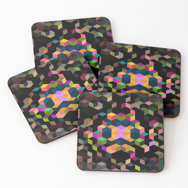 Item preview, Cute Colourful Cubes Abstract Background funny gift for digital art lovers  designed and sold by AYACHI90.