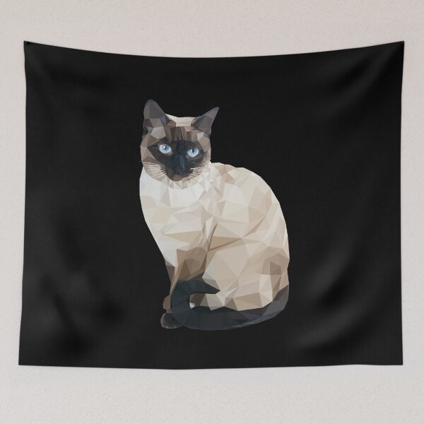 Item preview, Low poly cat design designed and sold by kickwear-com.
