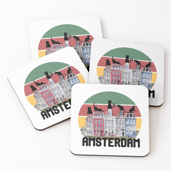 Item preview, Amsterdam Skyline Cat designed and sold by Rami Khalifah.
