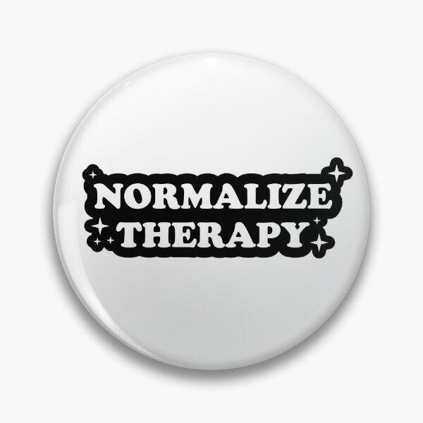 Item preview, Normalize Therapy | Mental health awareness designed and sold by -wiseowl-.