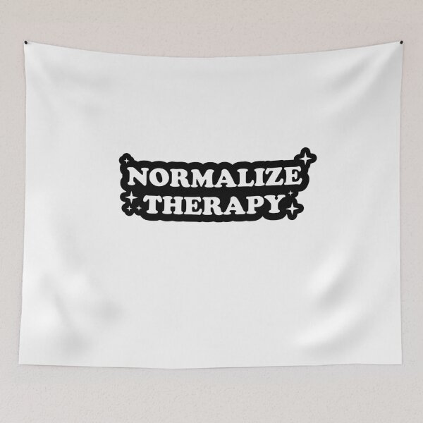 Item preview, Normalize Therapy | Mental health awareness designed and sold by -wiseowl-.