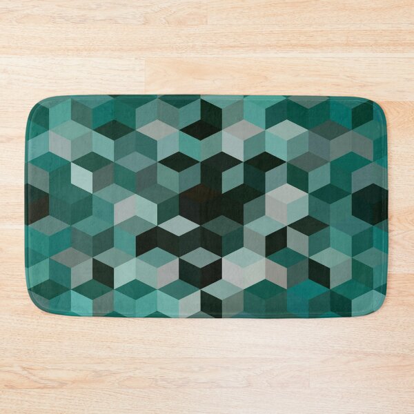 Item preview, Cute Turquoise Cubes Abstract Background funny gift for digital art lovers  designed and sold by AYACHI90.