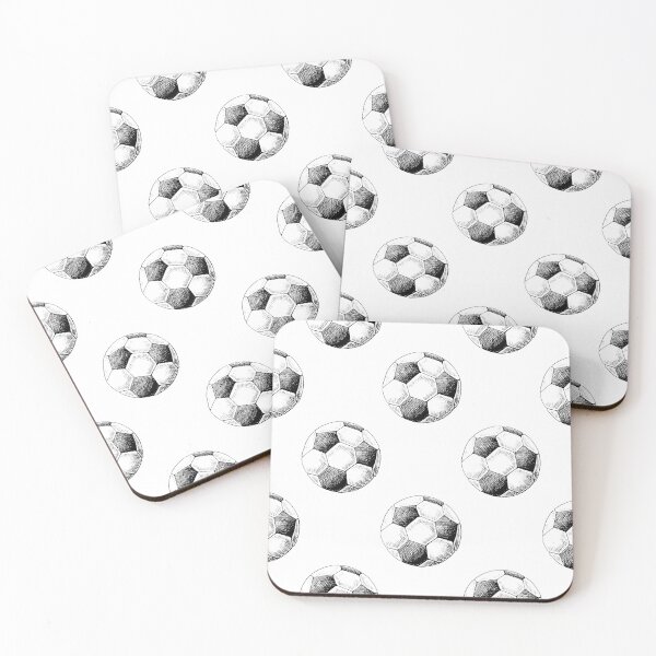 Item preview, Football pattern. Hand drawn sketch of soccer balls. Black and white designed and sold by Canatic.