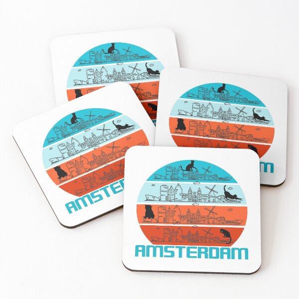 Item preview, Amsterdam Skyline Cat designed and sold by Rami Khalifah.