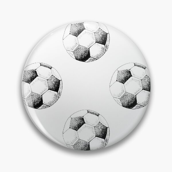 Item preview, Football pattern. Hand drawn sketch of soccer balls. Black and white designed and sold by Canatic.