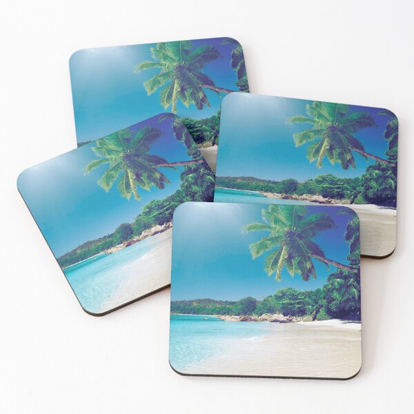 Item preview, Paradisiacal landscape, Caribbean palm trees and blue sky designed and sold by Rimkidd.