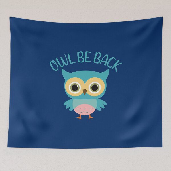 Item preview, Owl be back right Kawaii Owl designed and sold by KawaiiPark.