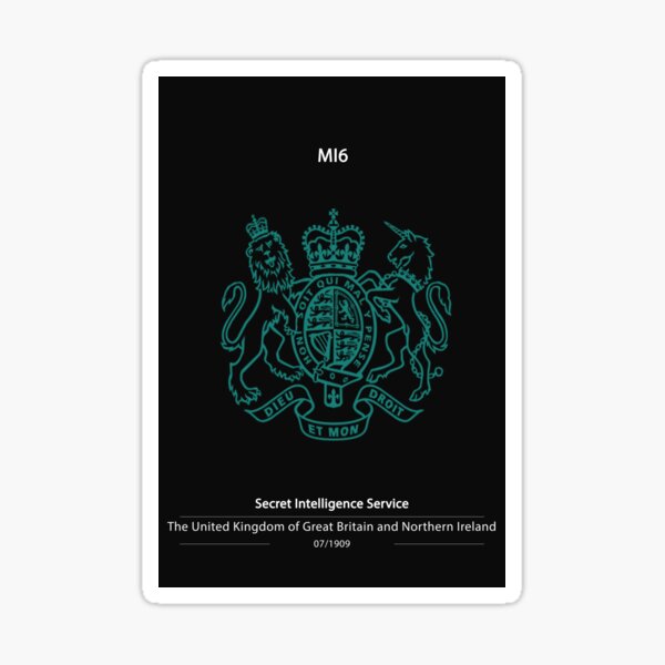 MI6 Poster Sticker