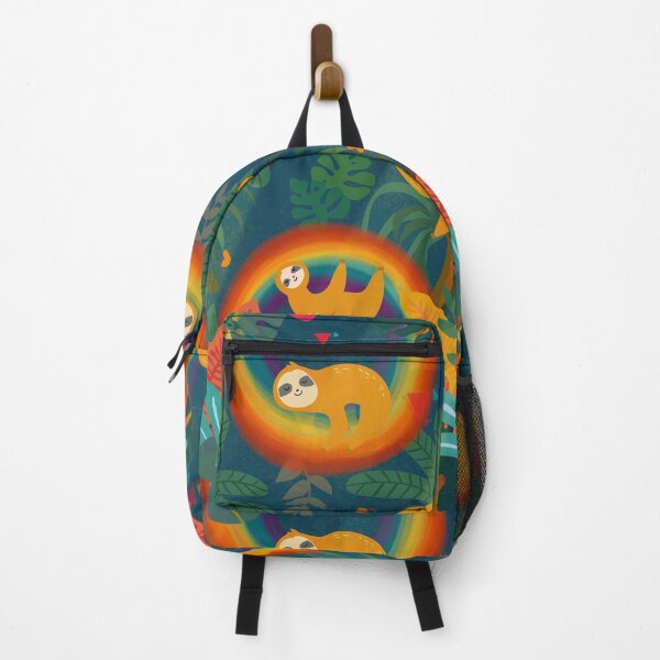 Item preview, Night Sloth on Rainbows! Positive Boho Rainforest, Baby Sloth, Animal Lover, Save forests, Kids Decor designed and sold by ruepix.