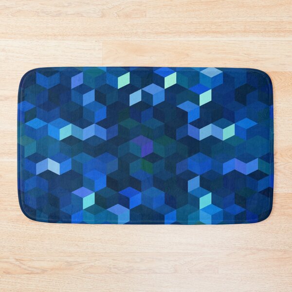 Item preview, Cute Blue Cubes Abstract Background funny gift for digital art lovers  designed and sold by AYACHI90.