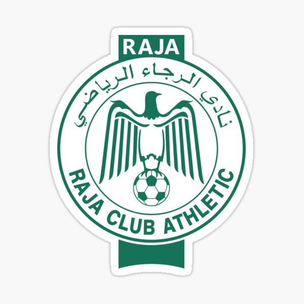 Raja Casablanca Morocco National Football Team Sticker By Belbachir Redbubble